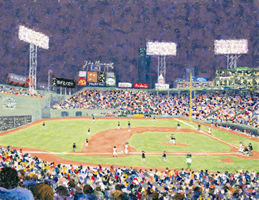 Fenway Park Night Ornament and Notecard